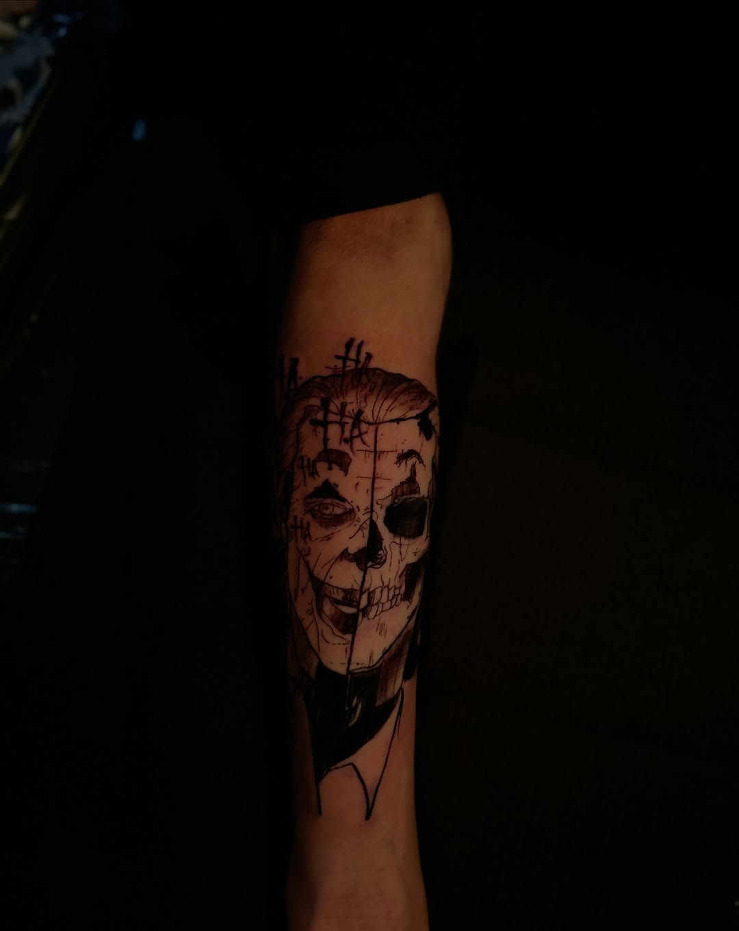 Tattoo by @misfitink — black_and_grey, illustrative