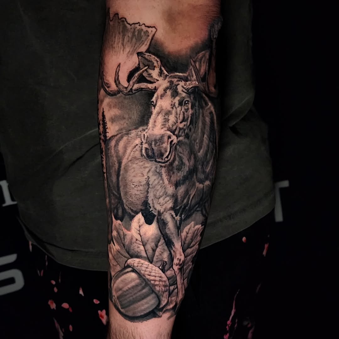 Tattoo by @adamaguastattoos — realism, black_and_grey