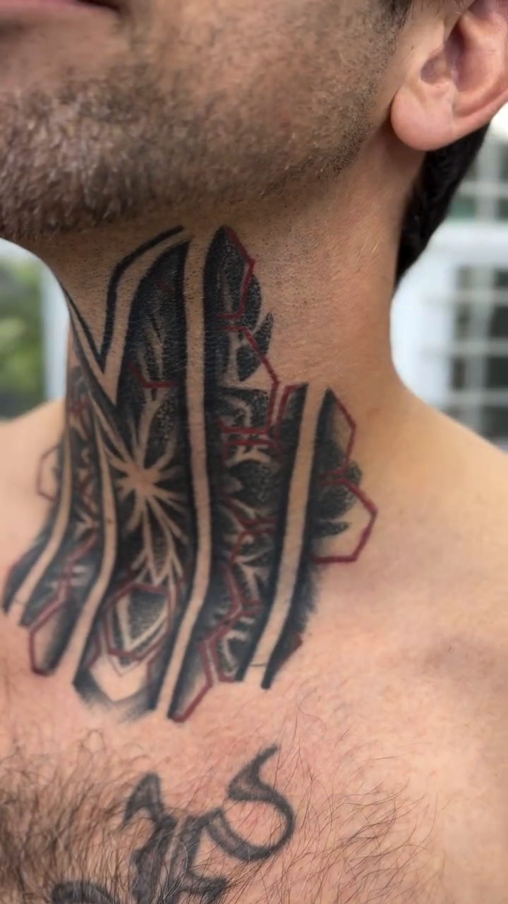Tattoo by @mastercrae โ geometric, black_and_grey