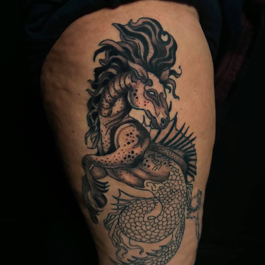 Tattoo by @brandi.dandy.tattoos β blackwork