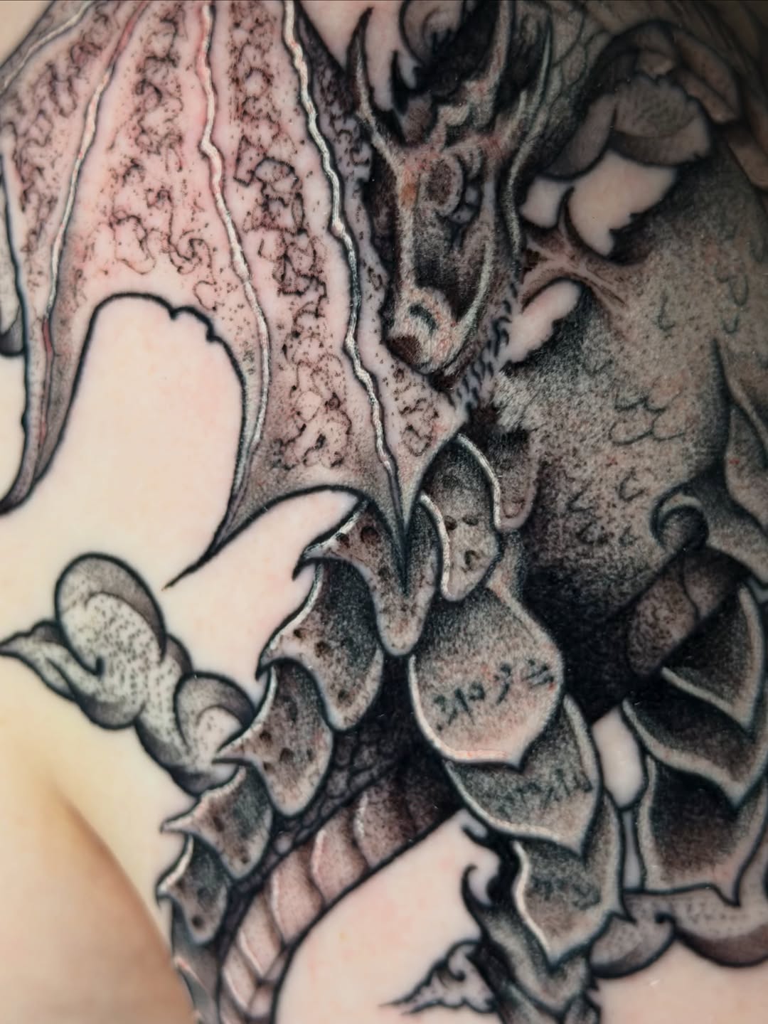 Tattoo by @mspiresinks โ blackwork, illustrative