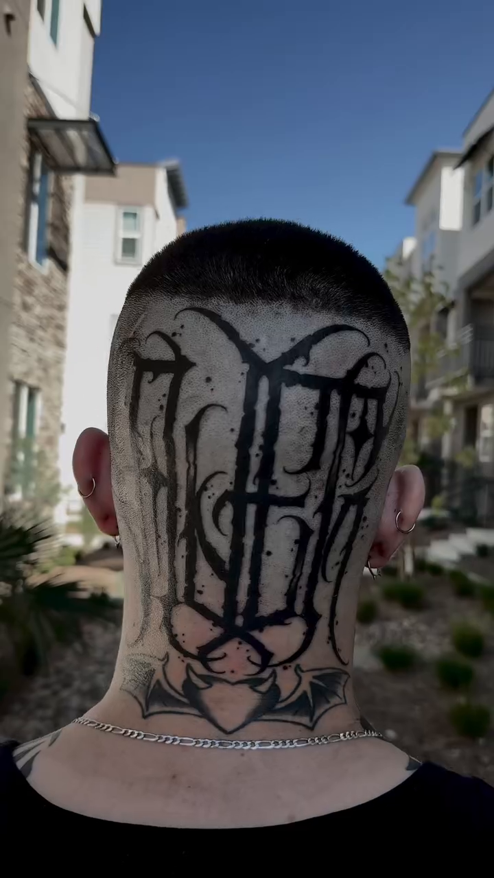 Tattoo by @_gvthicink — lettering_script