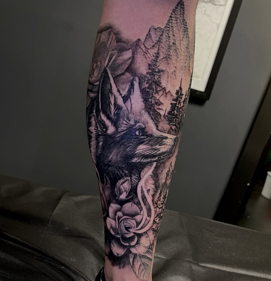 Tattoo by @tat2garrett — realism, black_and_grey