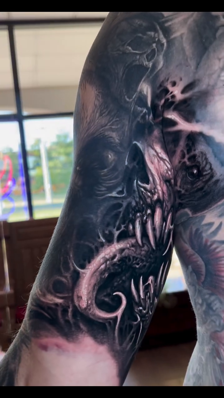 Tattoo by @david.jorquera β blackwork, dark_realism