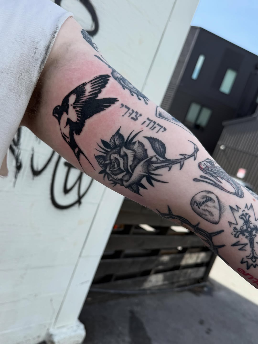 Tattoo by @tankiesfrattoos — black_and_grey, lettering_script