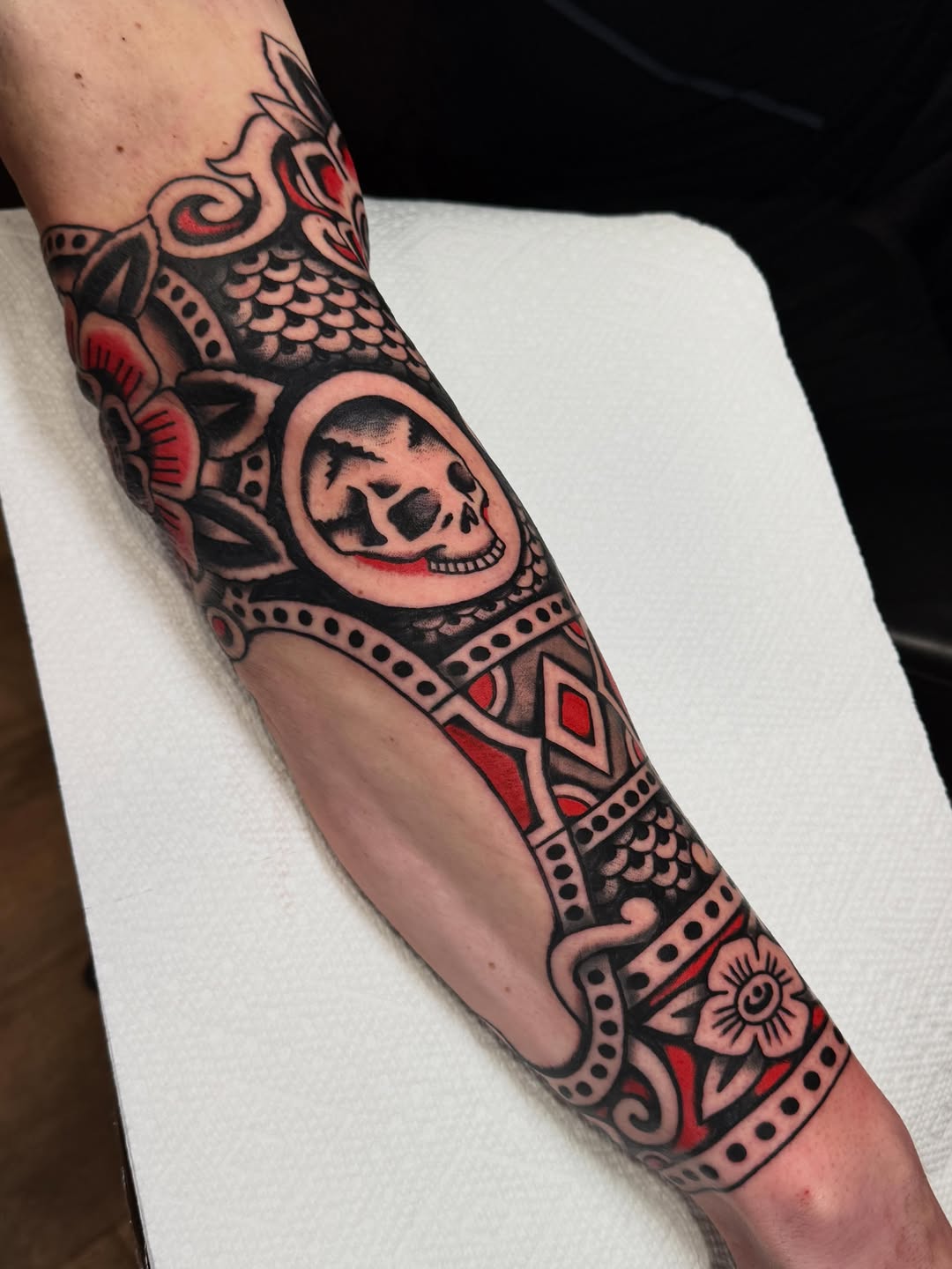 Tattoo by @ryanengels_tattoo — american_traditional, illustrative