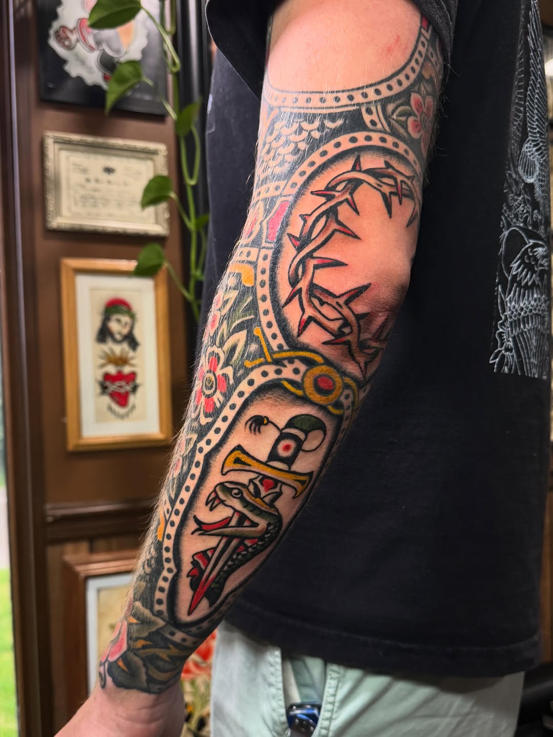 Tattoo by @ryanengels_tattoo — american_traditional, illustrative