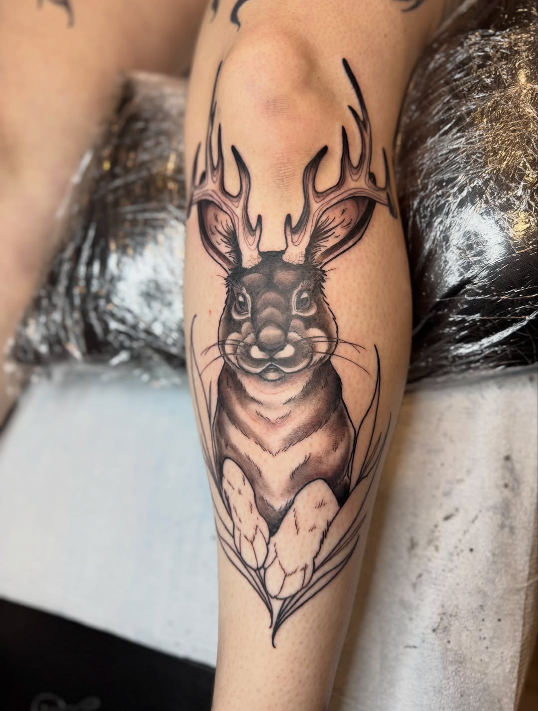 Tattoo by @crappy_name — illustrative, black_and_grey