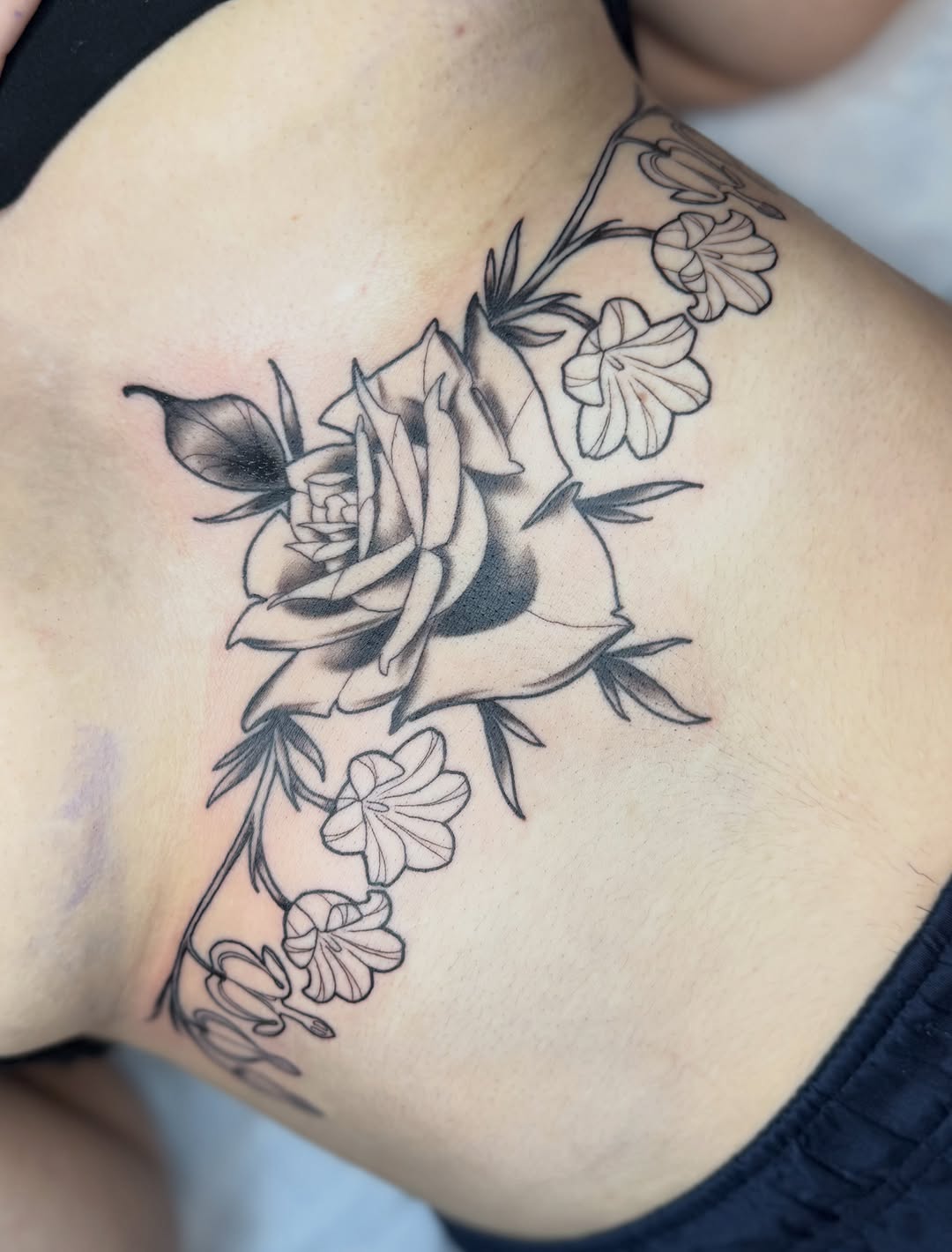 Tattoo by @crappy_name — black_and_grey, illustrative