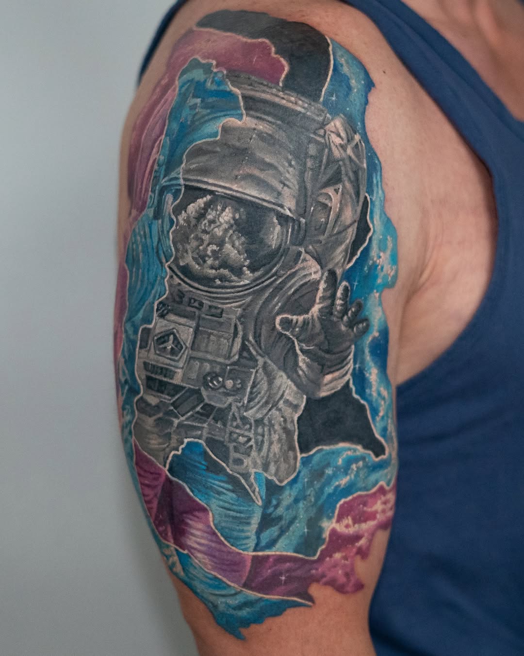 Tattoo by @mike.fd.tattoos — realism, black_and_grey