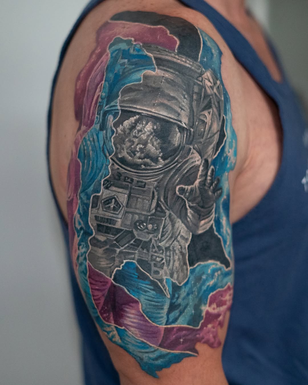 Tattoo by @mike.fd.tattoos — realism, black_and_grey