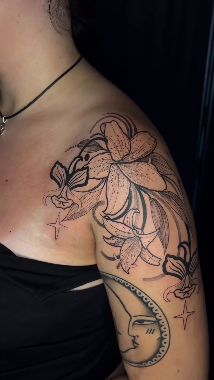 Tattoo by @artdrastic — illustrative, black_and_grey
