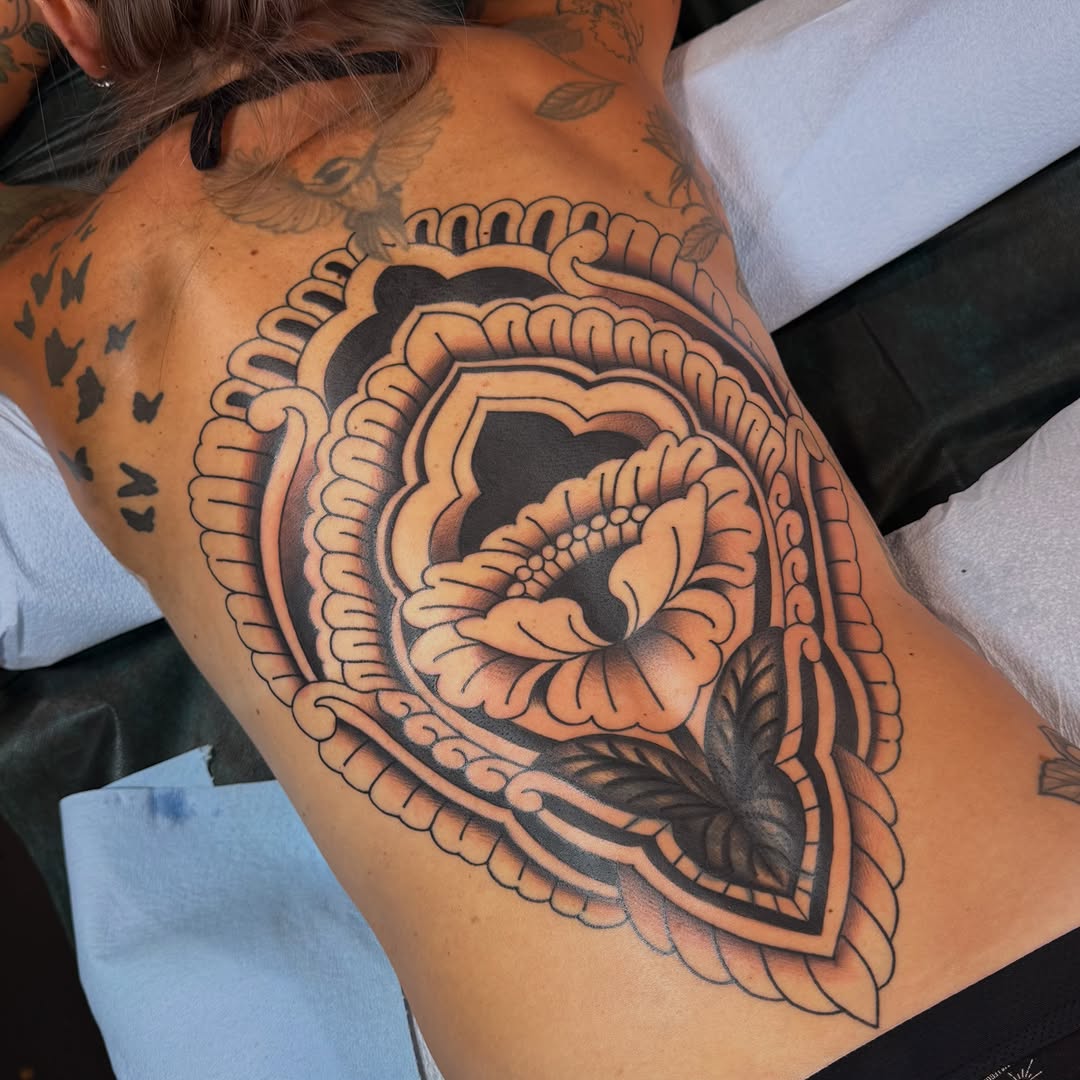 Tattoo by @scaley_j — blackwork, ornamental