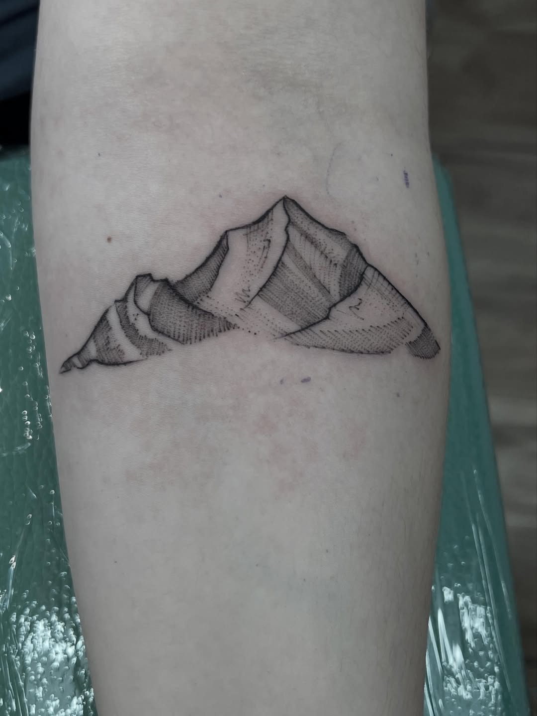 Tattoo by @mattbagodonuts — dotwork, black_and_grey