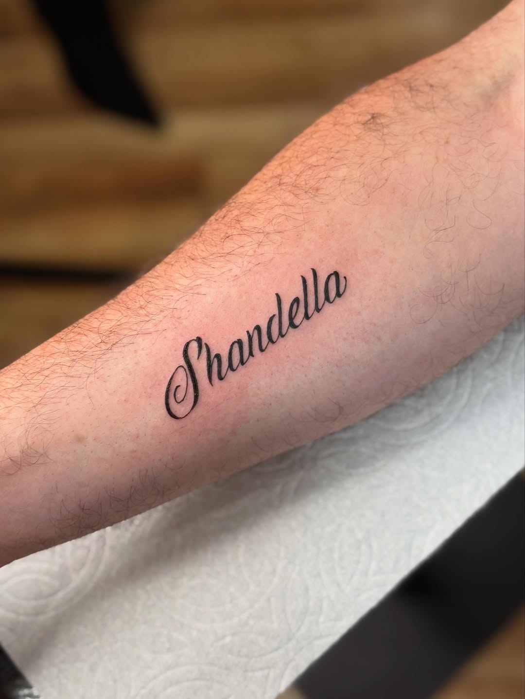 Tattoo by @mijita_tatz — lettering_script, fine_line