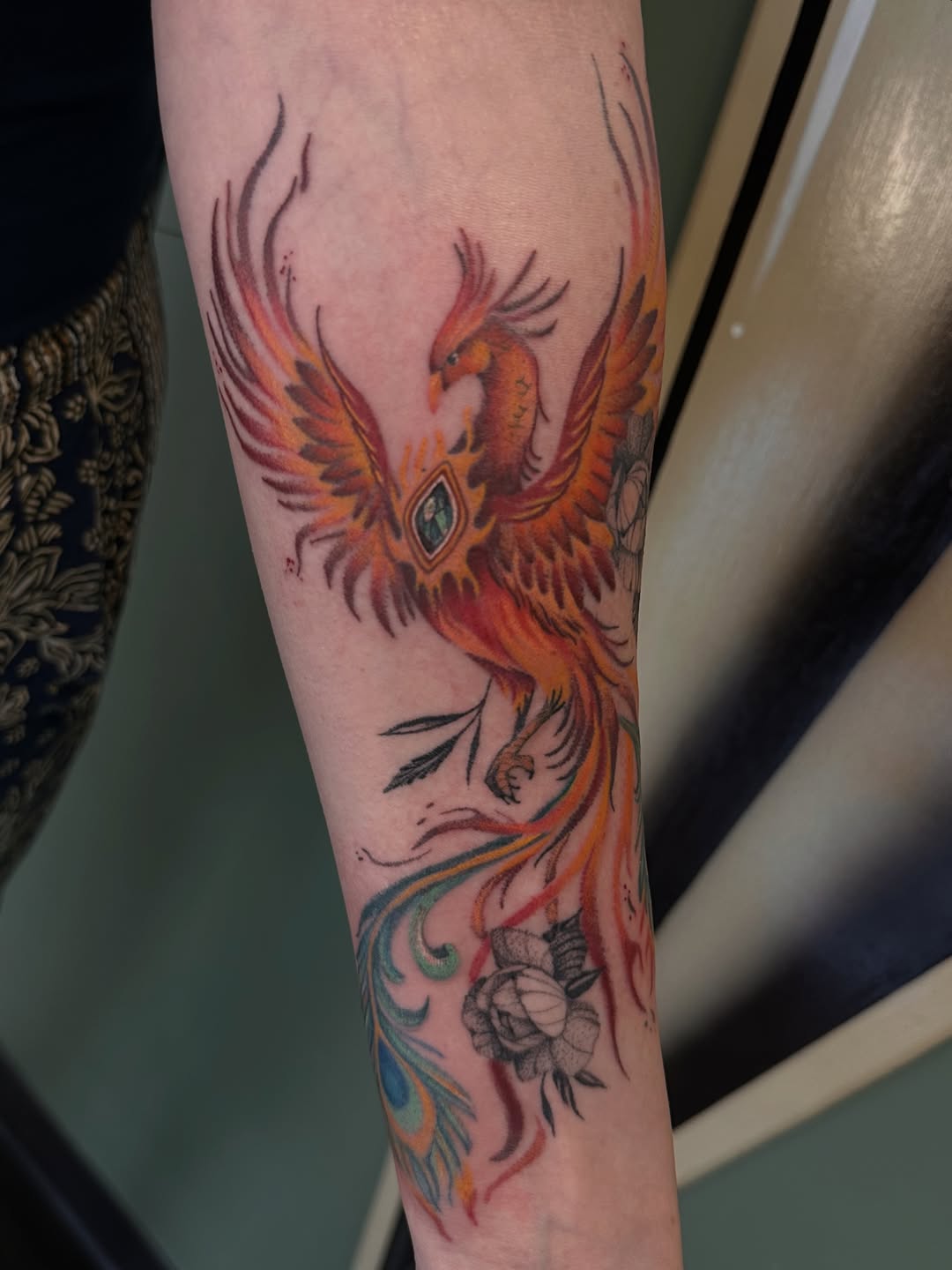 Tattoo by @nancyrose.art — realism, trash_polka