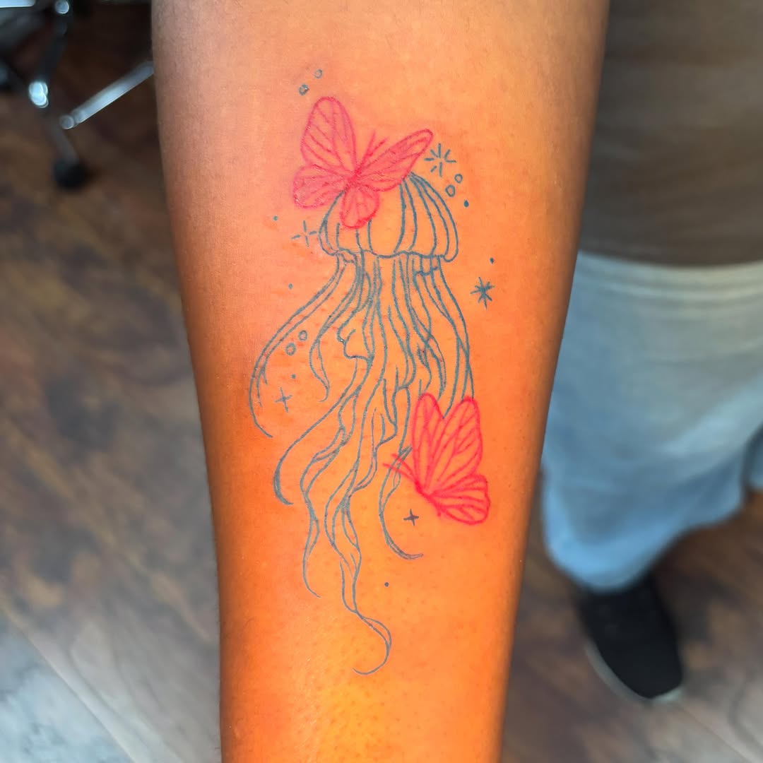 Tattoo by @shroom.bloom.tattoos — fine_line