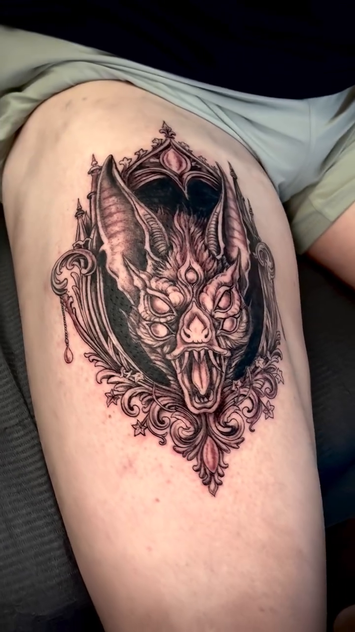 Tattoo by @caitlin.curtis.tattoos — dark_realism, illustrative