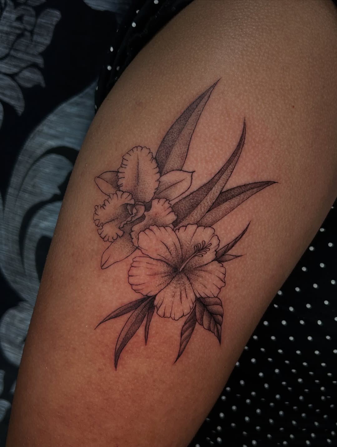 Tattoo by @ahsatan.ink — fine_line, black_and_grey