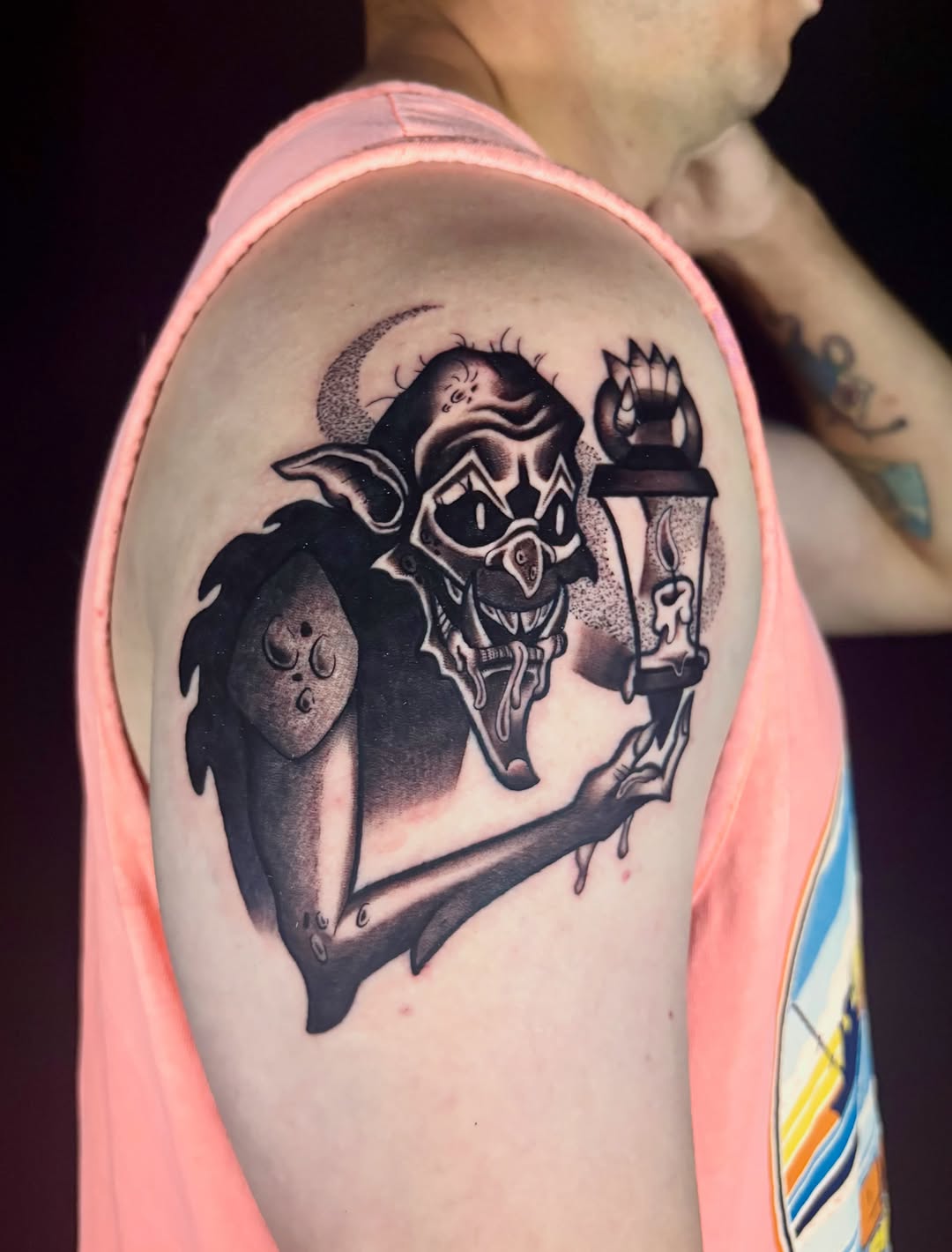 Tattoo by @ugghhhkylie — black_and_grey, dark_realism