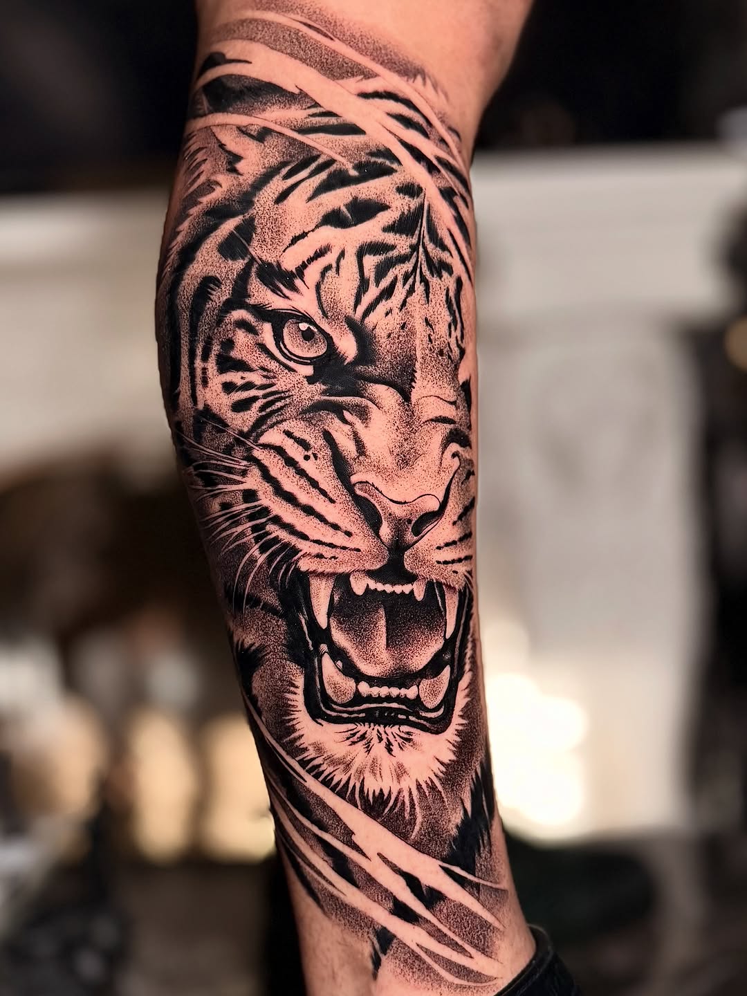 Tattoo by @tattooinsecta — realism, black_and_grey