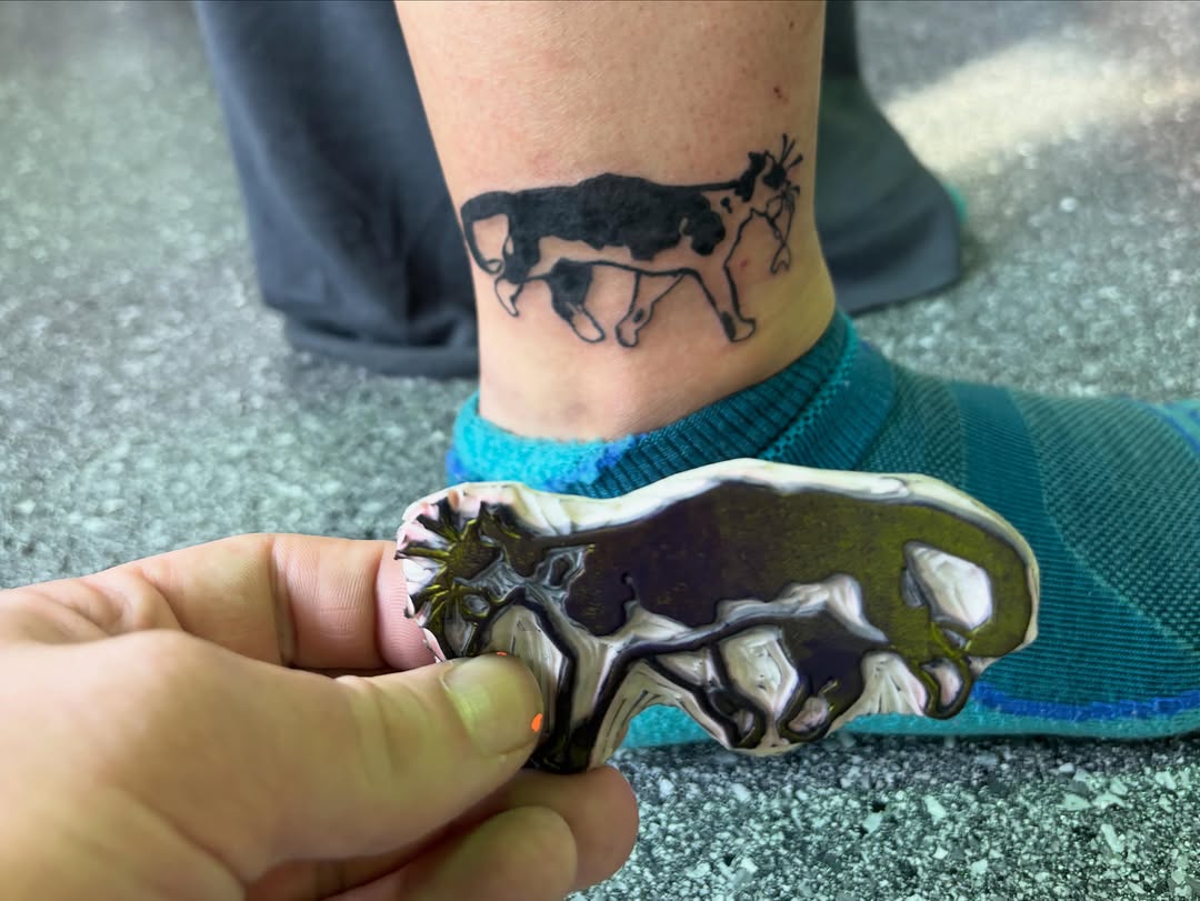 Tattoo by @hiro.tattoos — illustrative, blackwork