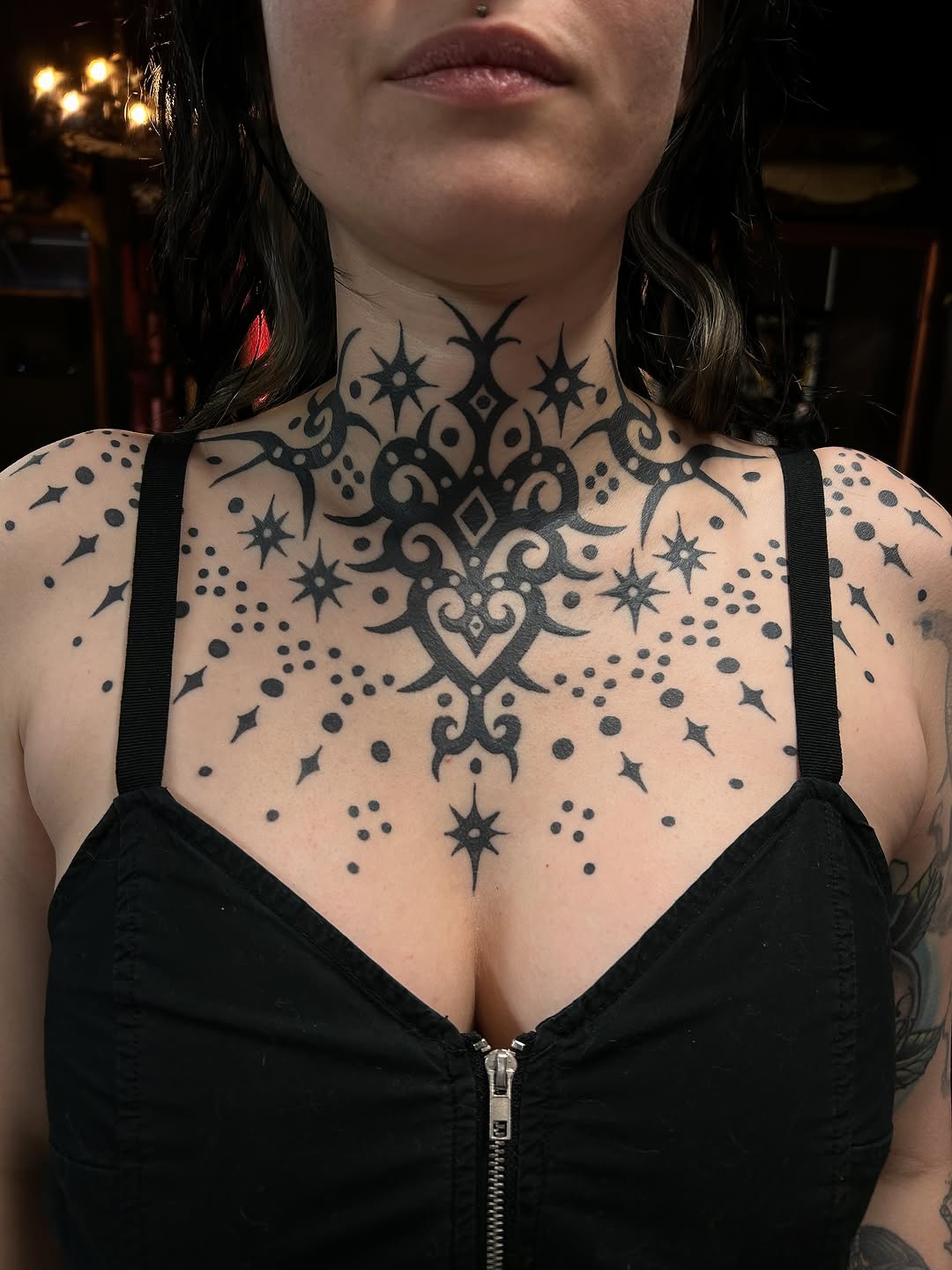 Tattoo by @hollydanesi โ blackwork, ornamental