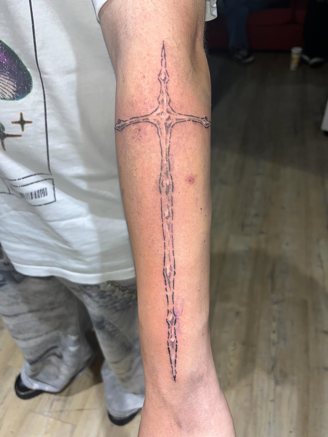 Tattoo by @marcisxo.ink β fine_line, black_and_grey