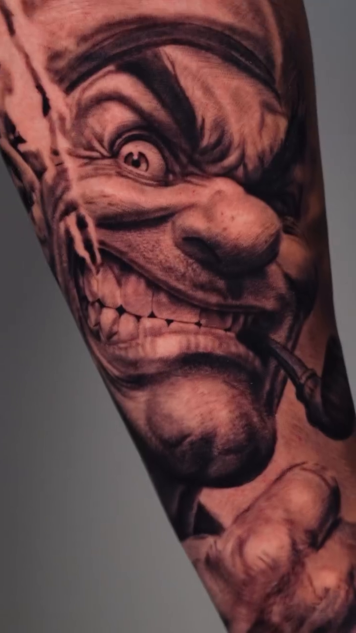 Tattoo by @nik__ink โ realism, black_and_grey