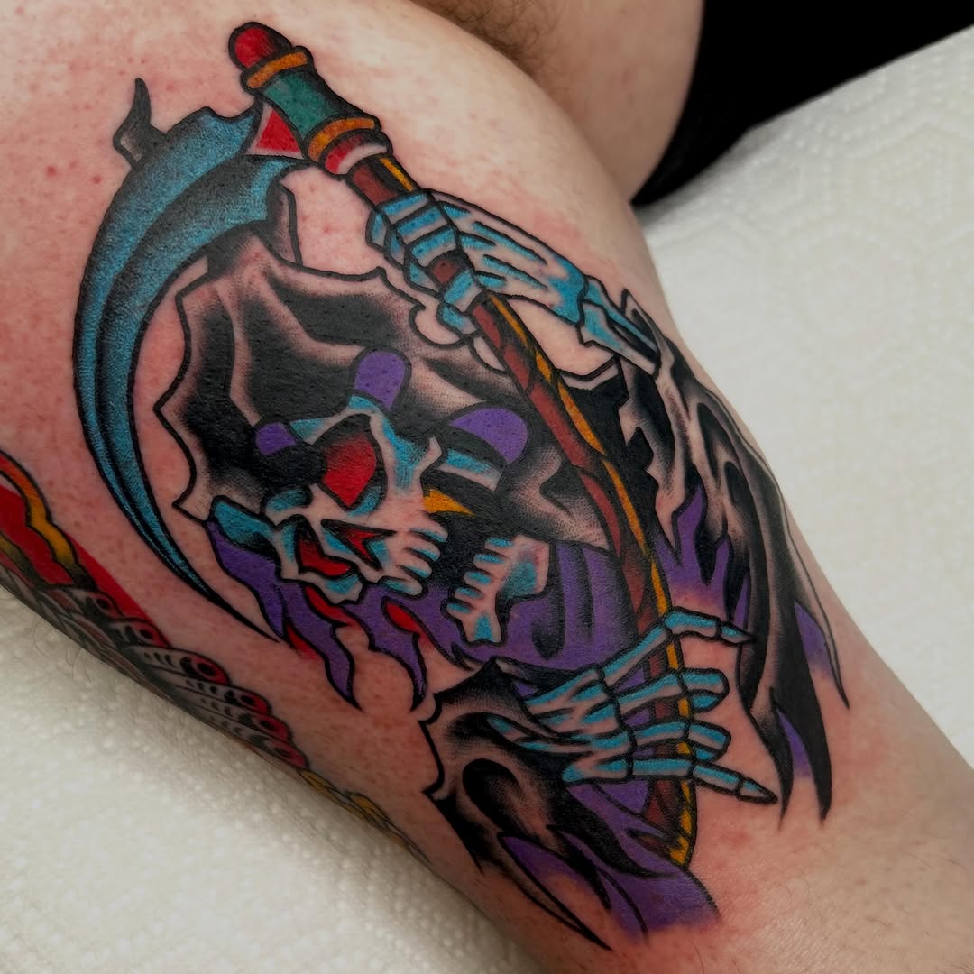 Tattoo by @bubblegum.lei — american_traditional, neo_traditional