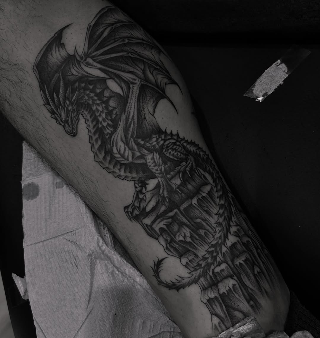 Tattoo by @tattoosbyanna_ — black_and_grey, realism