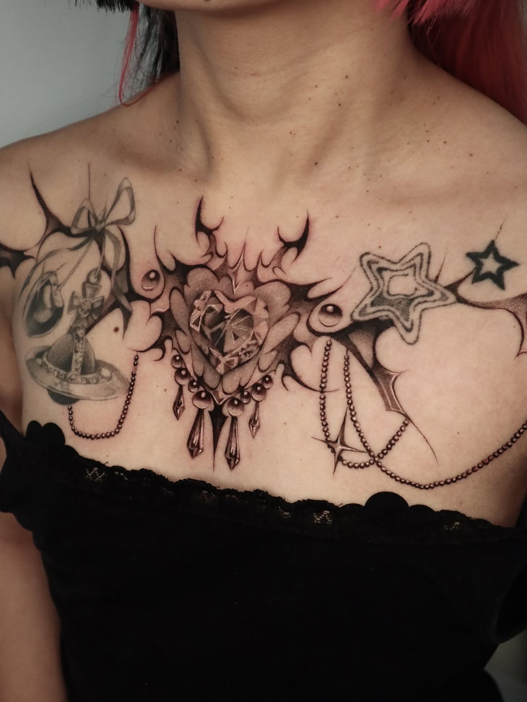 Tattoo by @_connormoon_ — blackwork