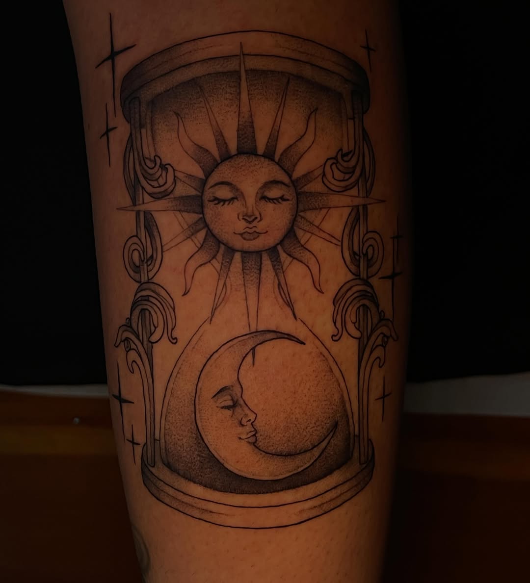 Tattoo by @softnddirty — black_and_grey, ornamental