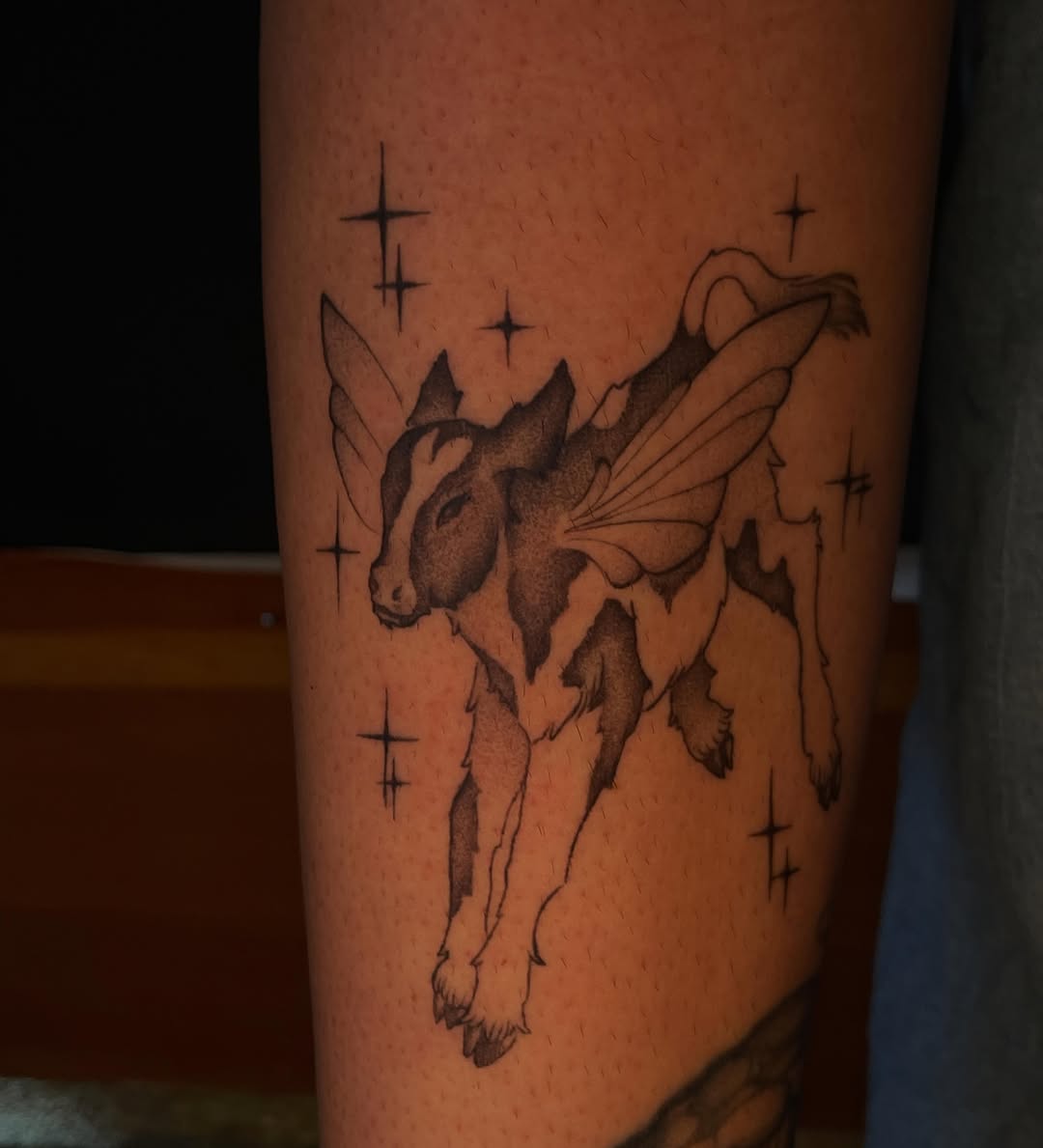 Tattoo by @softnddirty — illustrative, black_and_grey