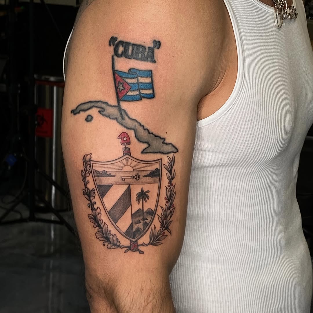 Tattoo by @lopez_art_tattoo โ illustrative, black_and_grey