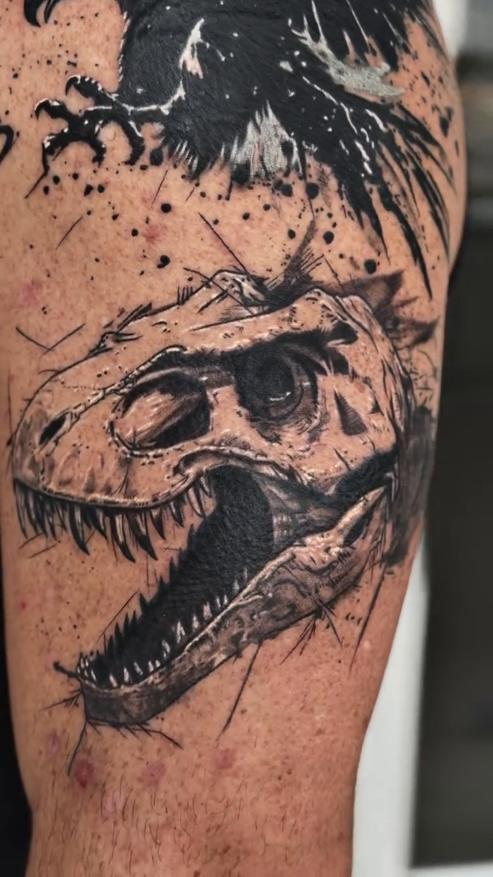Tattoo by @tattoosbyra_ โ blackwork, illustrative