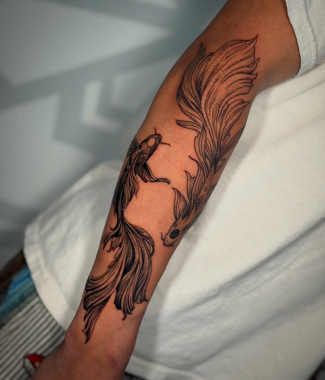 Tattoo by @nandojaa_ink — illustrative, black_and_grey