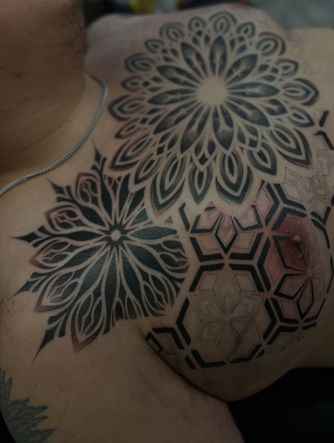 Tattoo by @blazingtatts โ geometric, blackwork
