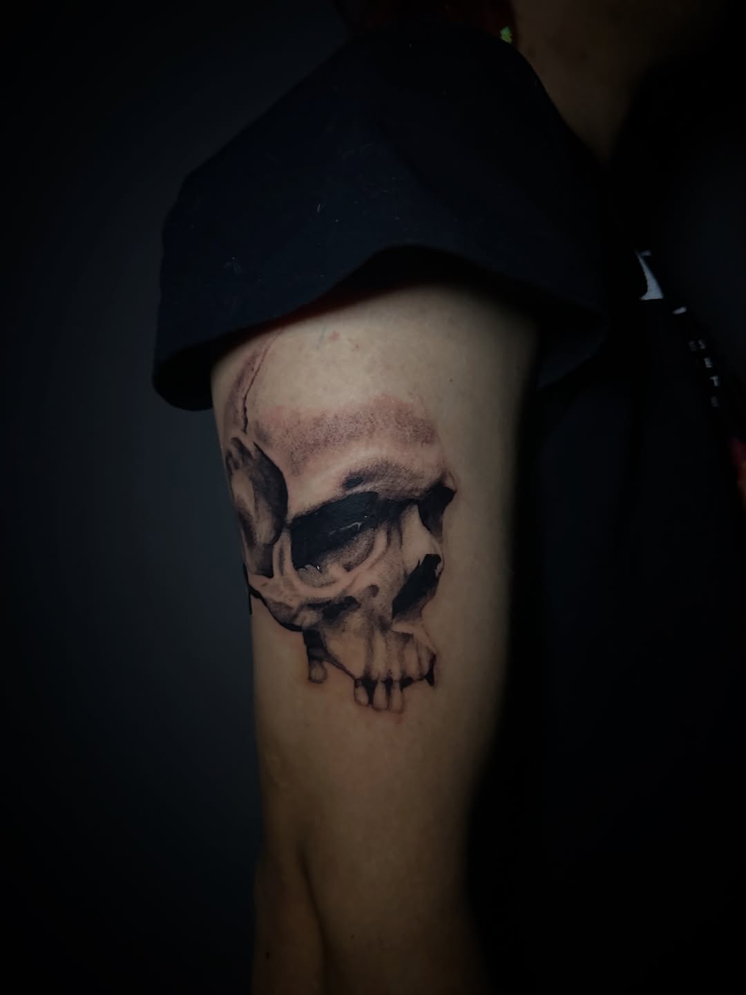 Tattoo by @halfwit__ — realism, black_and_grey