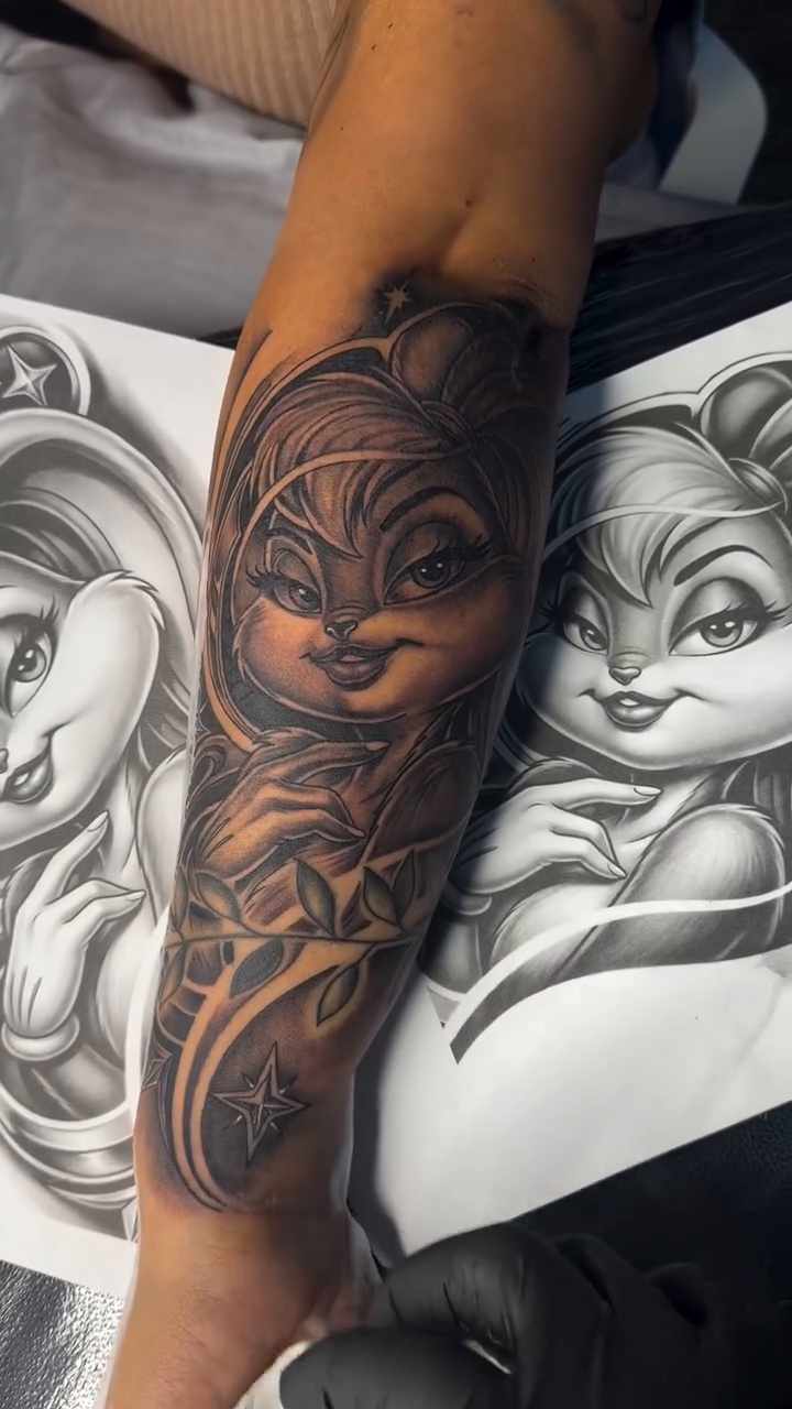 Tattoo by @tattoosbymyles โ realism, black_and_grey