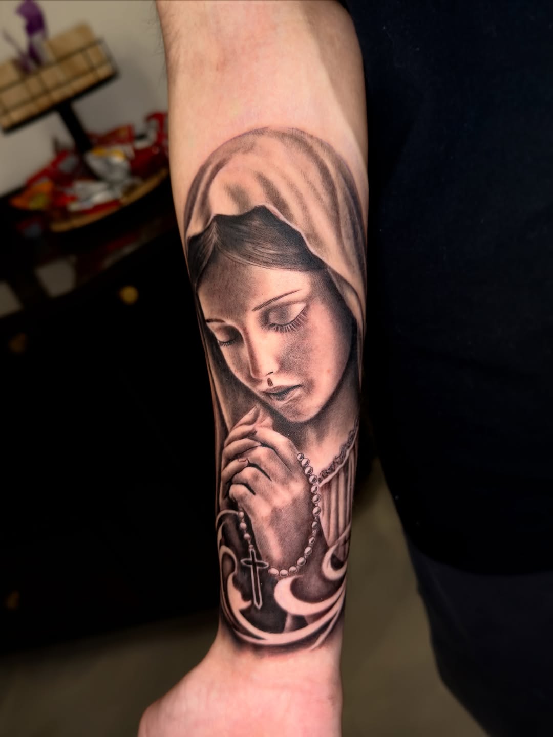 Tattoo by @bandoztattoos β realism, black_and_grey