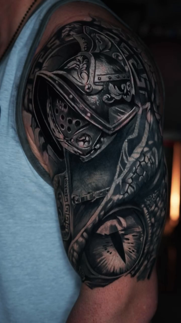 Tattoo by @arttattooandres — black_and_grey, realism