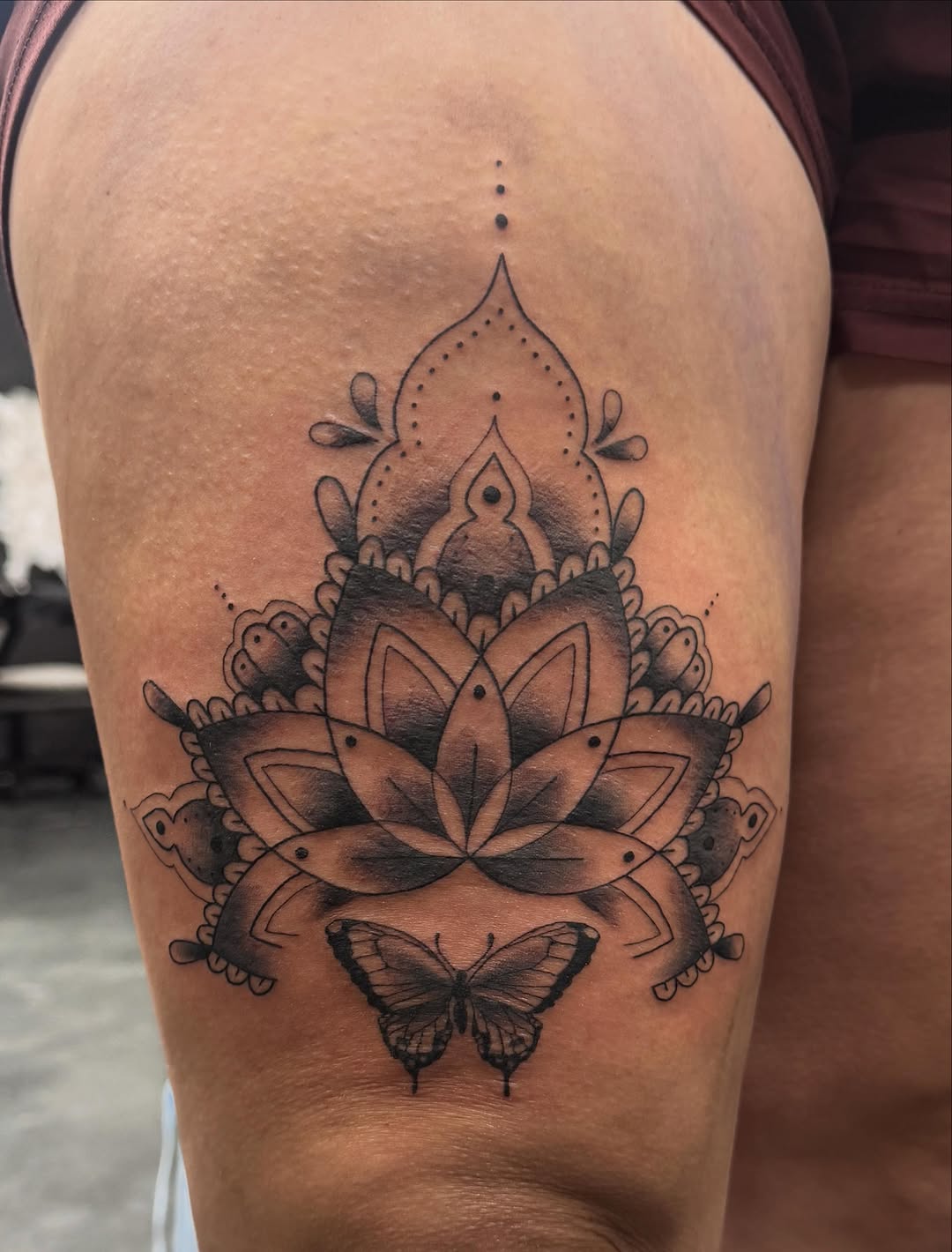Tattoo by @dis.asterkane.tattoos — geometric, dotwork