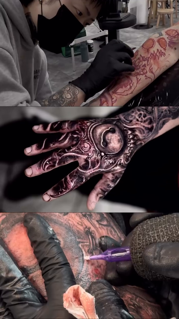 Tattoo by @kwannew_ โ black_and_grey