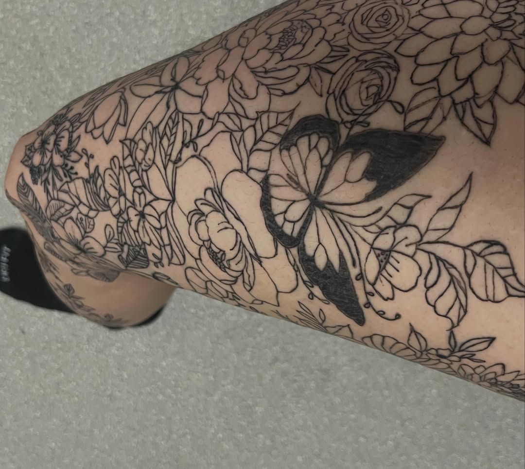 Tattoo by @thefeminine_ink — black_and_grey