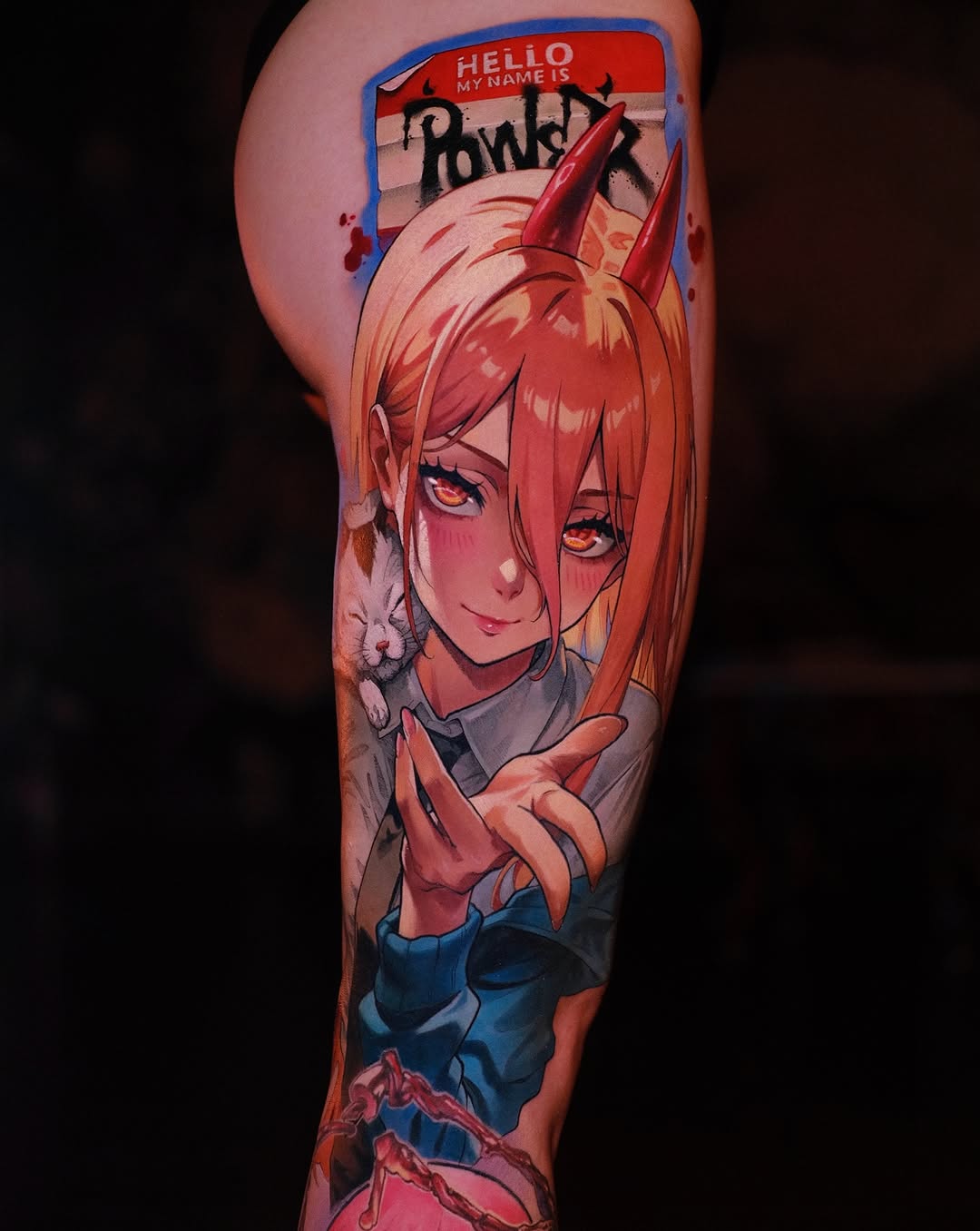 Tattoo by @green.vesper — anime, realism