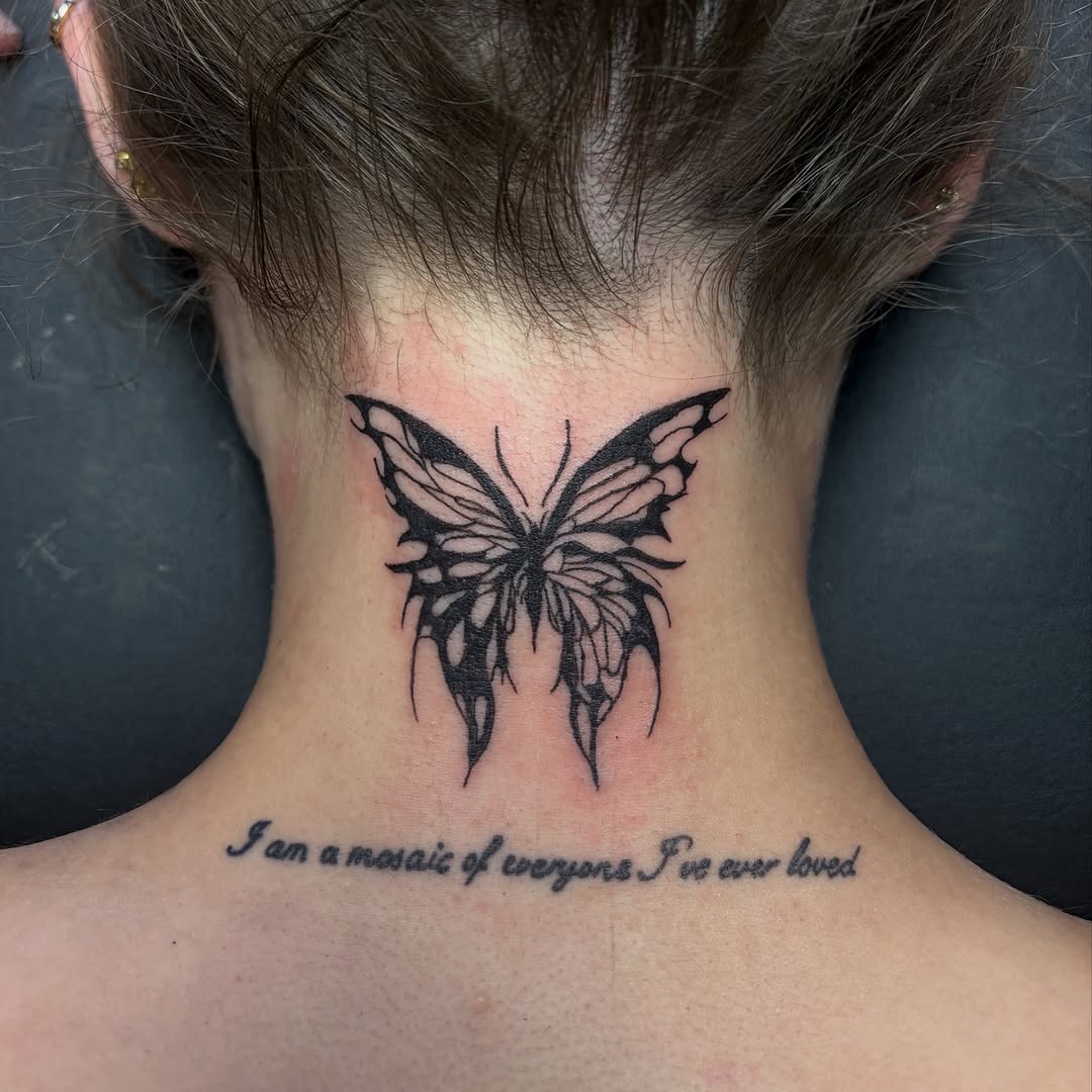 Tattoo by @inkbymichiii — blackwork