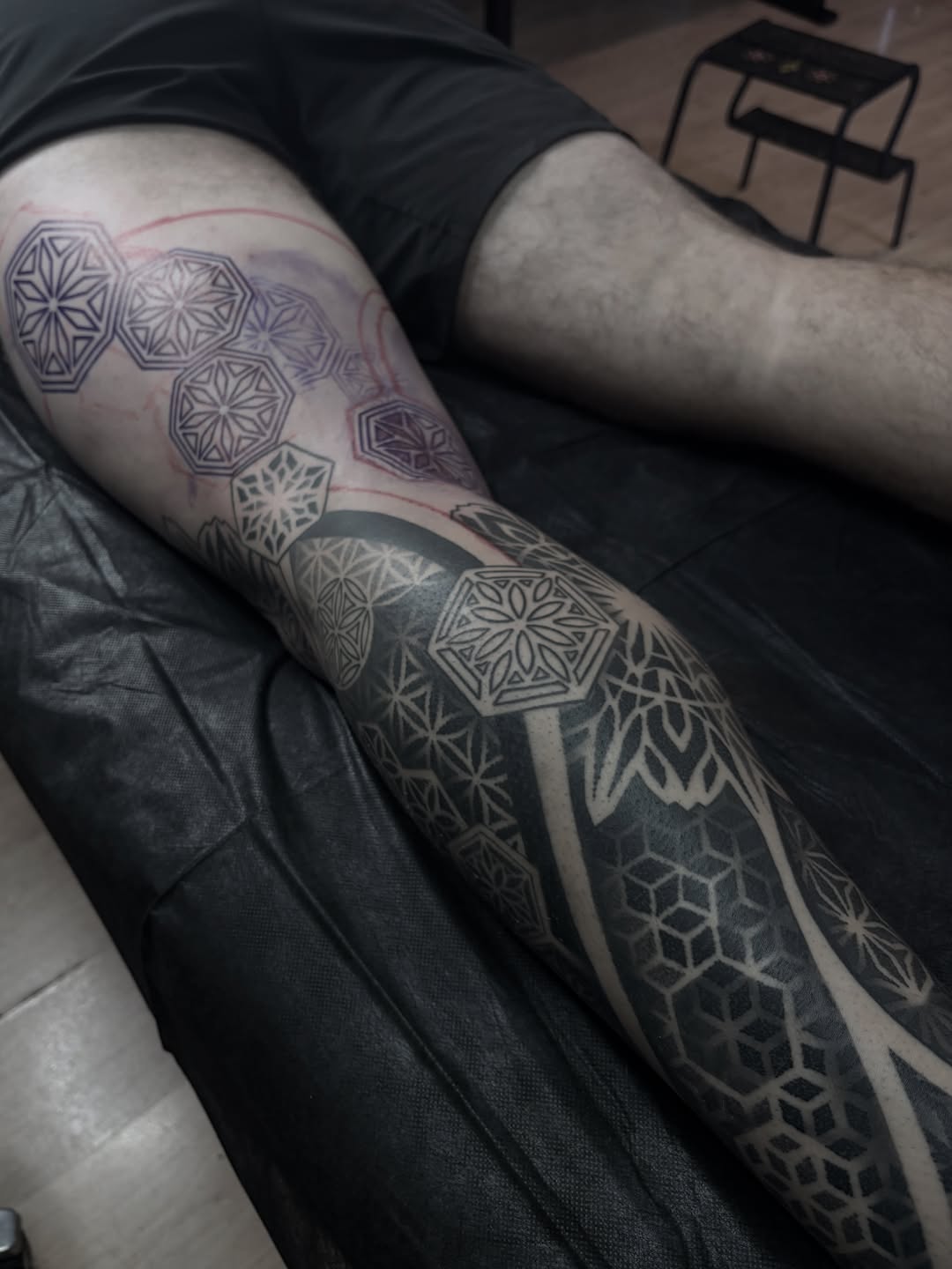 Tattoo by @ericharetattoo — geometric, blackwork