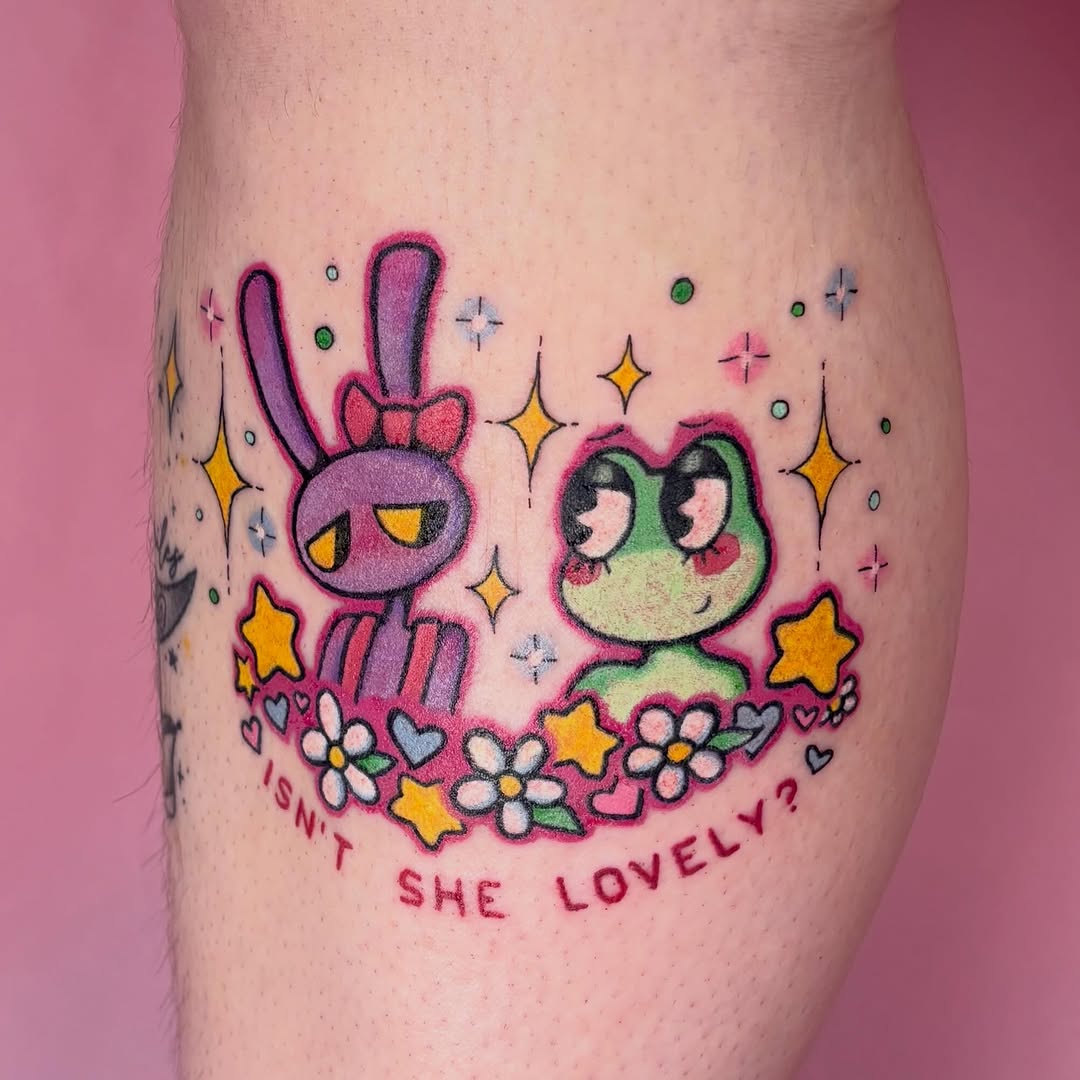 Tattoo by @maemoon.tattoo β new_school, lettering_script