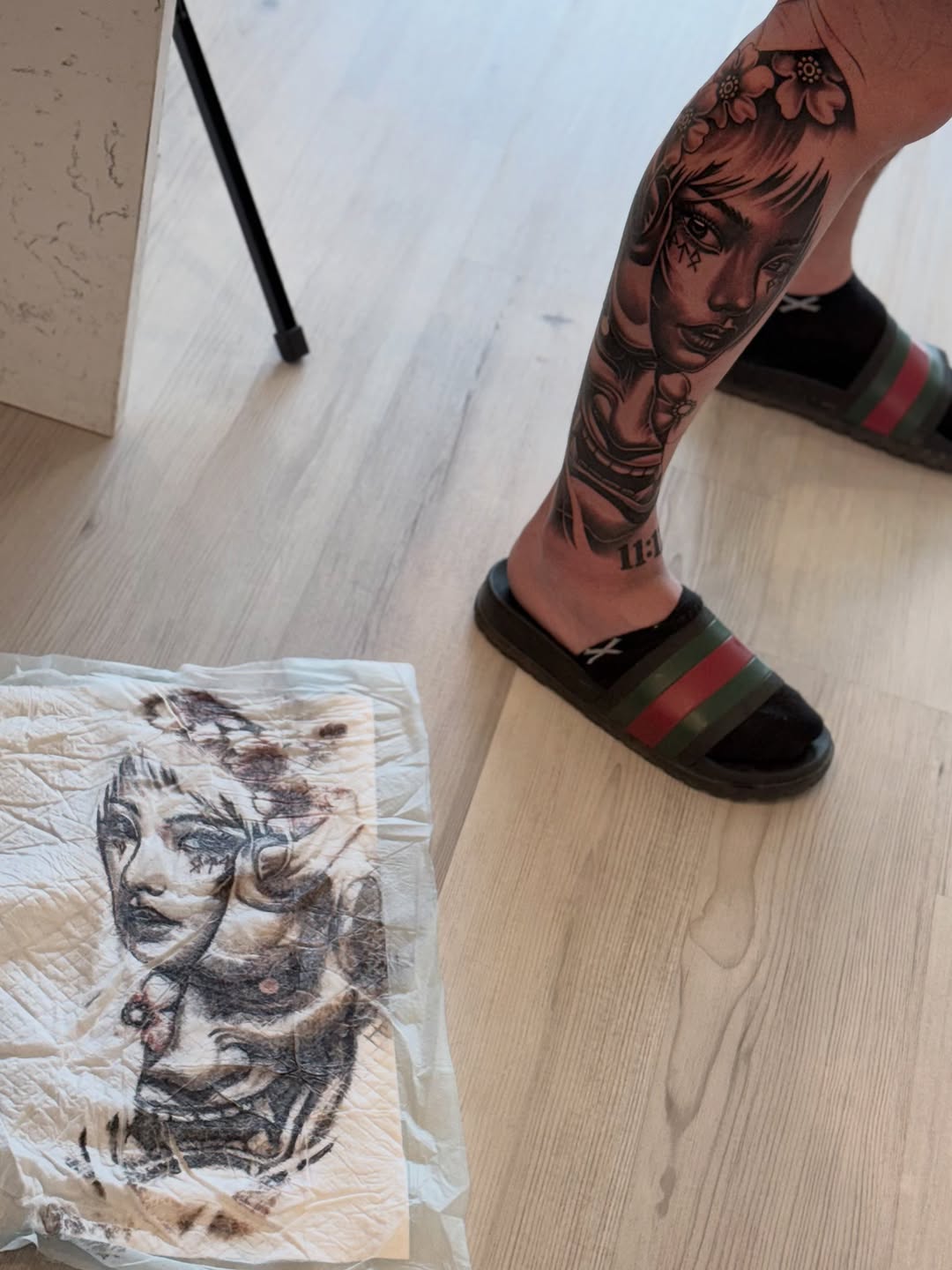 Tattoo by @artemtom — black_and_grey, realism